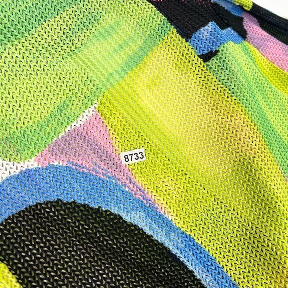 Joseph Ribkoff Sweater Women 12 free Mesh Asymmetric Lagenlook artsy art to wear - Picture 12 of 12